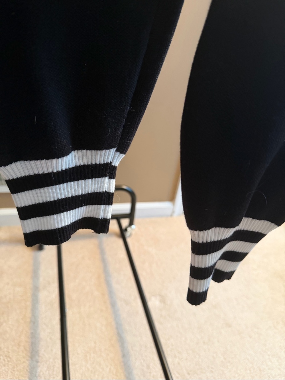‘CHANEL’ Black and White Logo Knit Sweater & Joggers Set - Picture 4 of 4